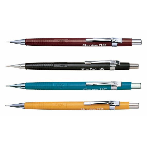 Pentel P200 Series Mechanical Pencils 0.3mm / 0.5 / 0.7 / 0.9mm