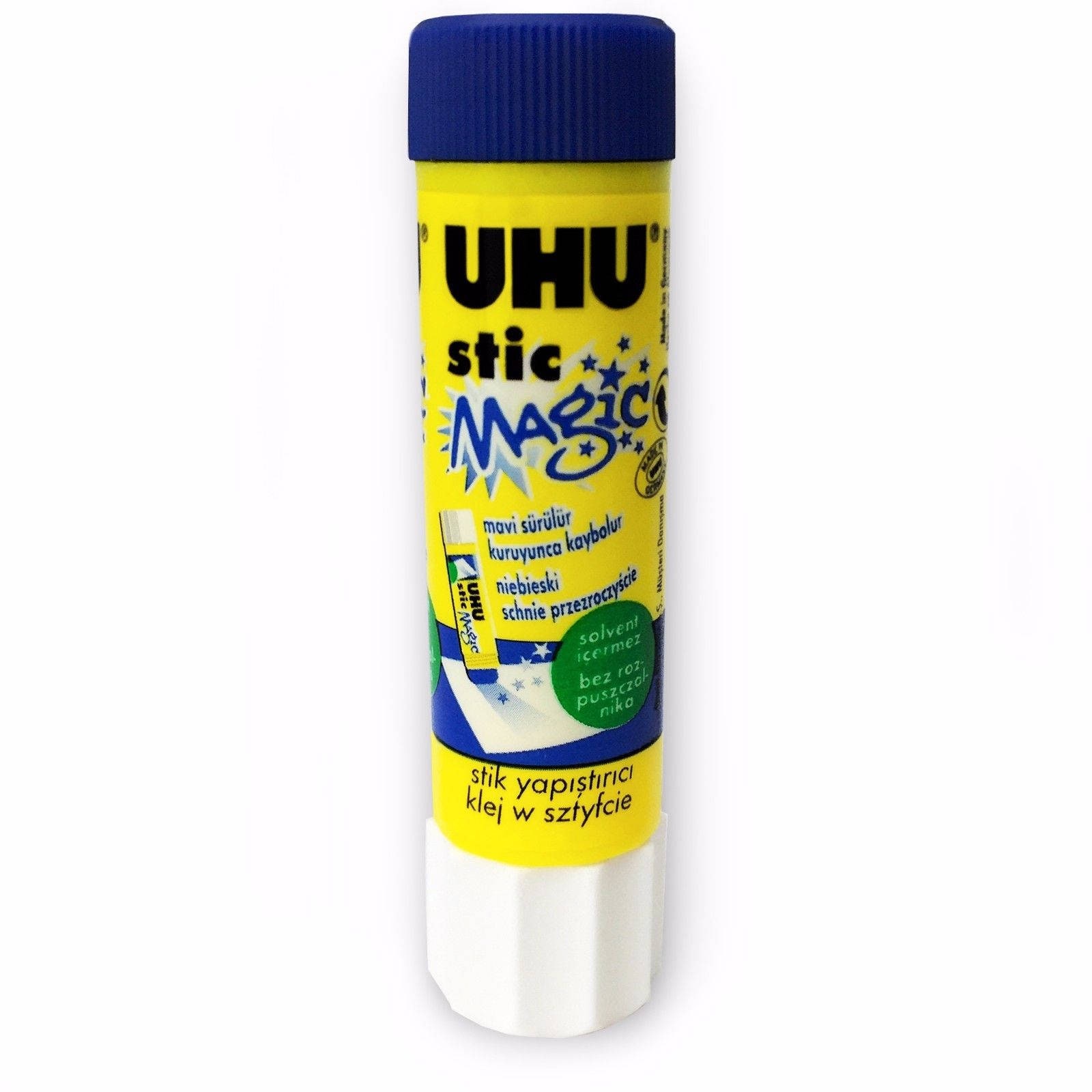 UHU Stic Magic Glue Stick Pack of 12 40g Extra Large Solvent Free