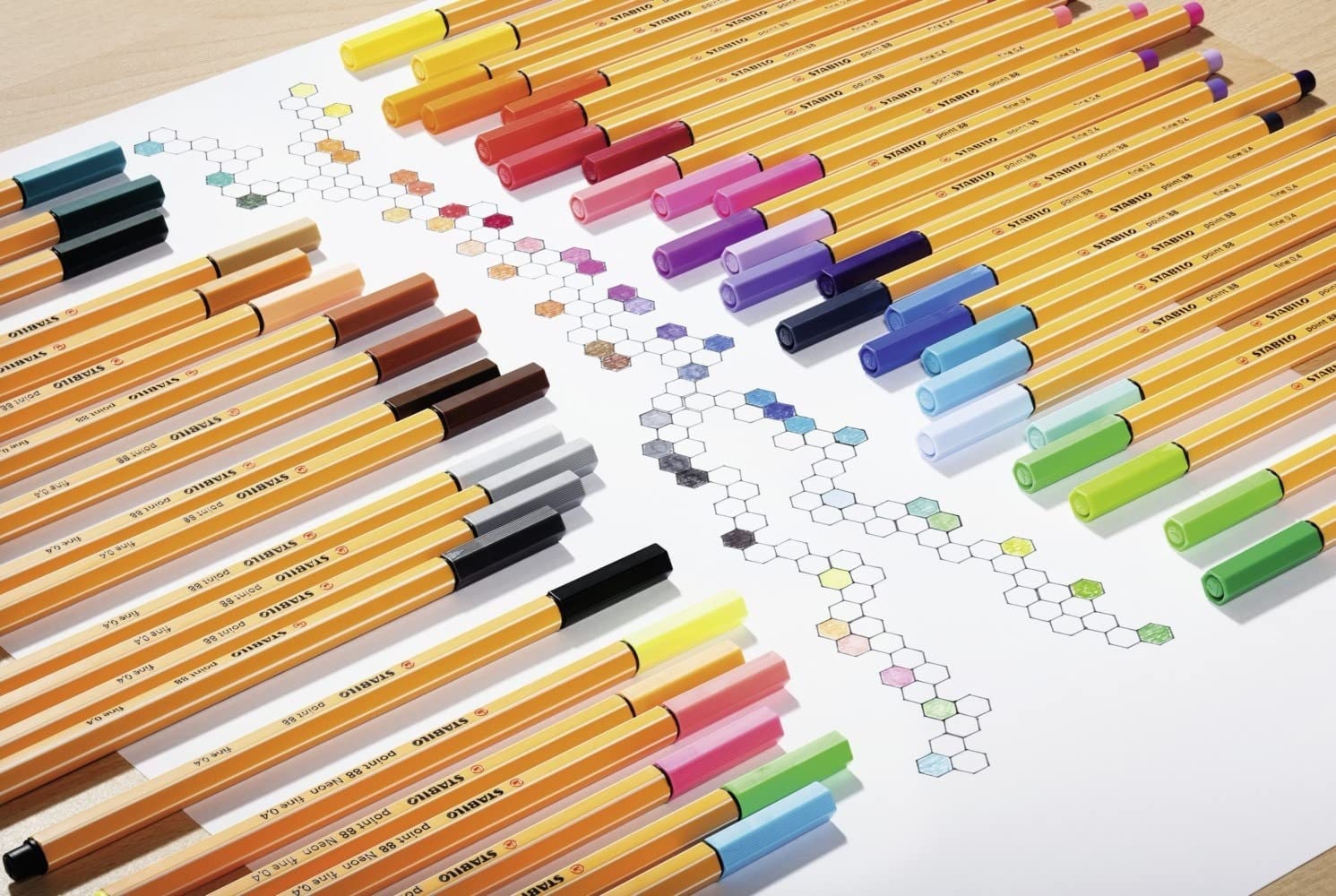 Feutre fin STABILO point 88 Stylos Fineliner Couleurs assorties