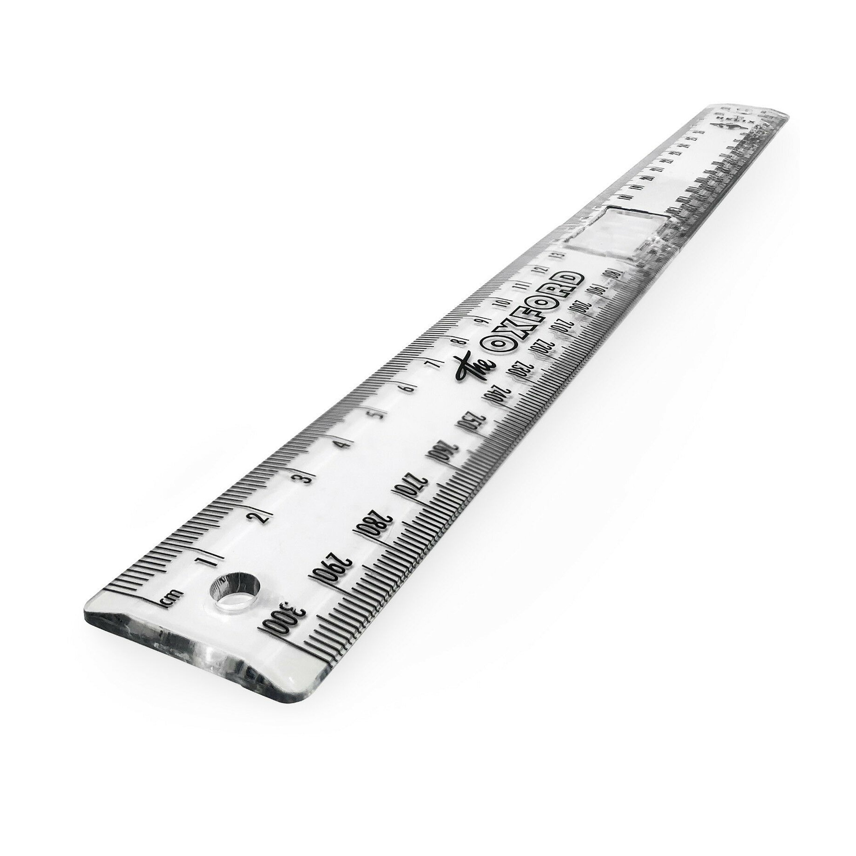 Ruler 30cm 12 Strong Clear Shatter Resistant Plastic Back to School College  Uni 