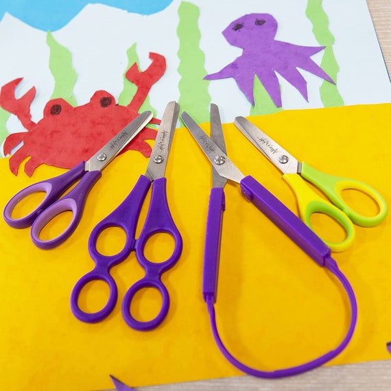 Maped Essentials Kids Scissors 5, Blunt, Assorted Colors, Pack of 24