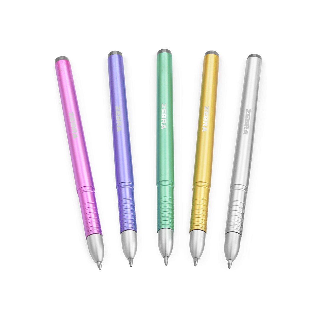 Zebra ZGE Gel Ink Stick Pens Metallic Barrel 0.7mm Pack - Etsy
