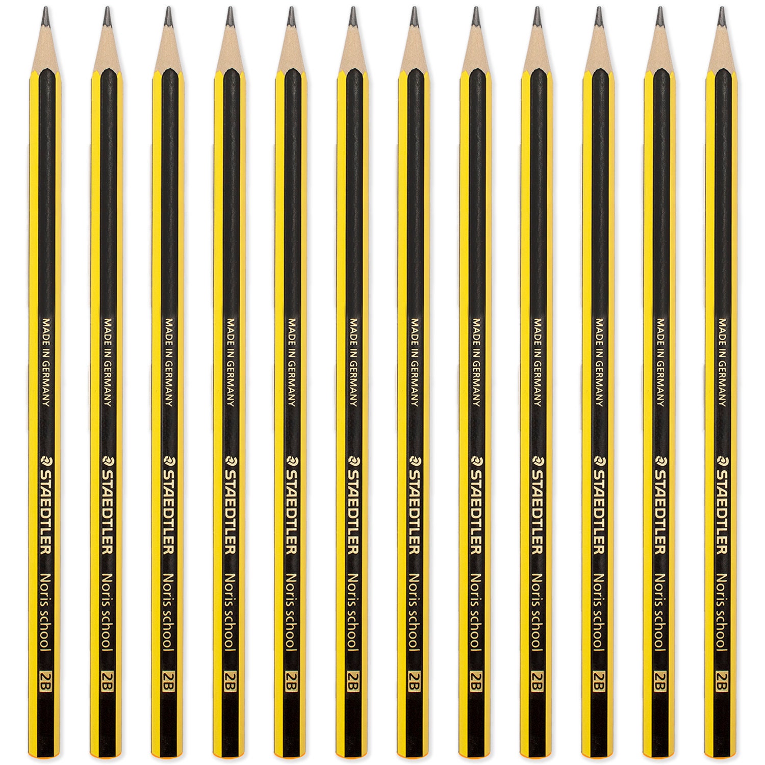 Staedtler WOPEX Noris School Pencils 180N Various Pack Sizes HB & 2B Grade  Sketching Drawing Pencils 6, 12, 36, Class Pack of 72 