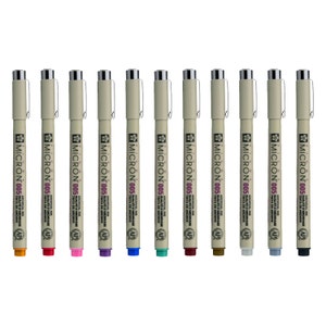 Professional Fineliner Sakura Pigma Micron Assorted Colours Various Nib Sizes Fine Line Technical Drawing Various Pack Sizes image 1