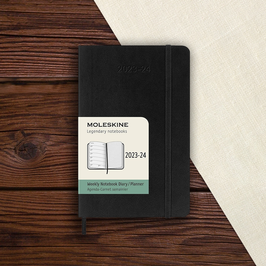 Buy Moleskine 2023 / 2024 Diary 18-month Weekly 9 X 14cm Pocket Softcover  Black Weekly Planner Office Work School Home Organiser Online in India 