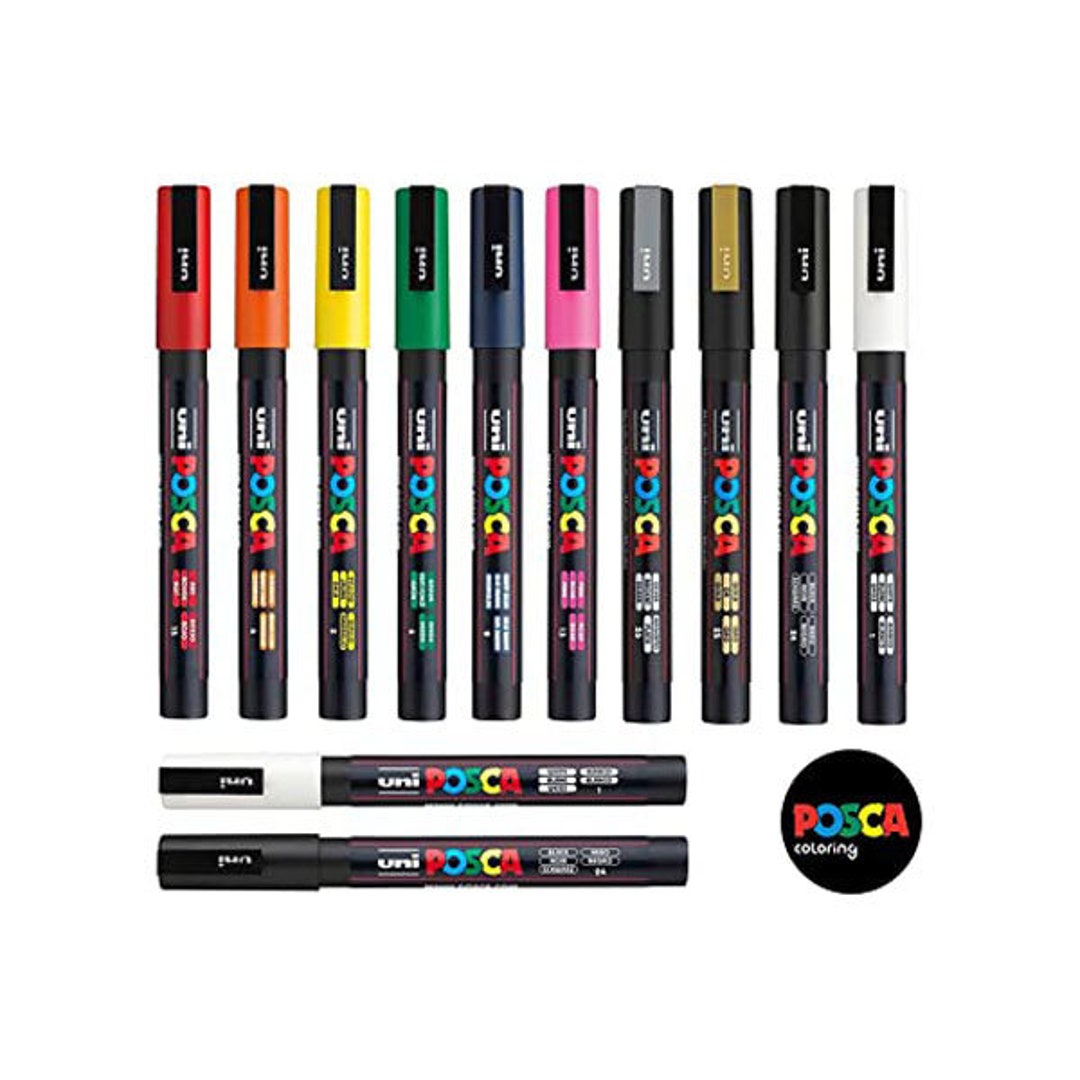 POSCA Fine PC3M Art Paint Marker Pens Professional Gift Etsy
