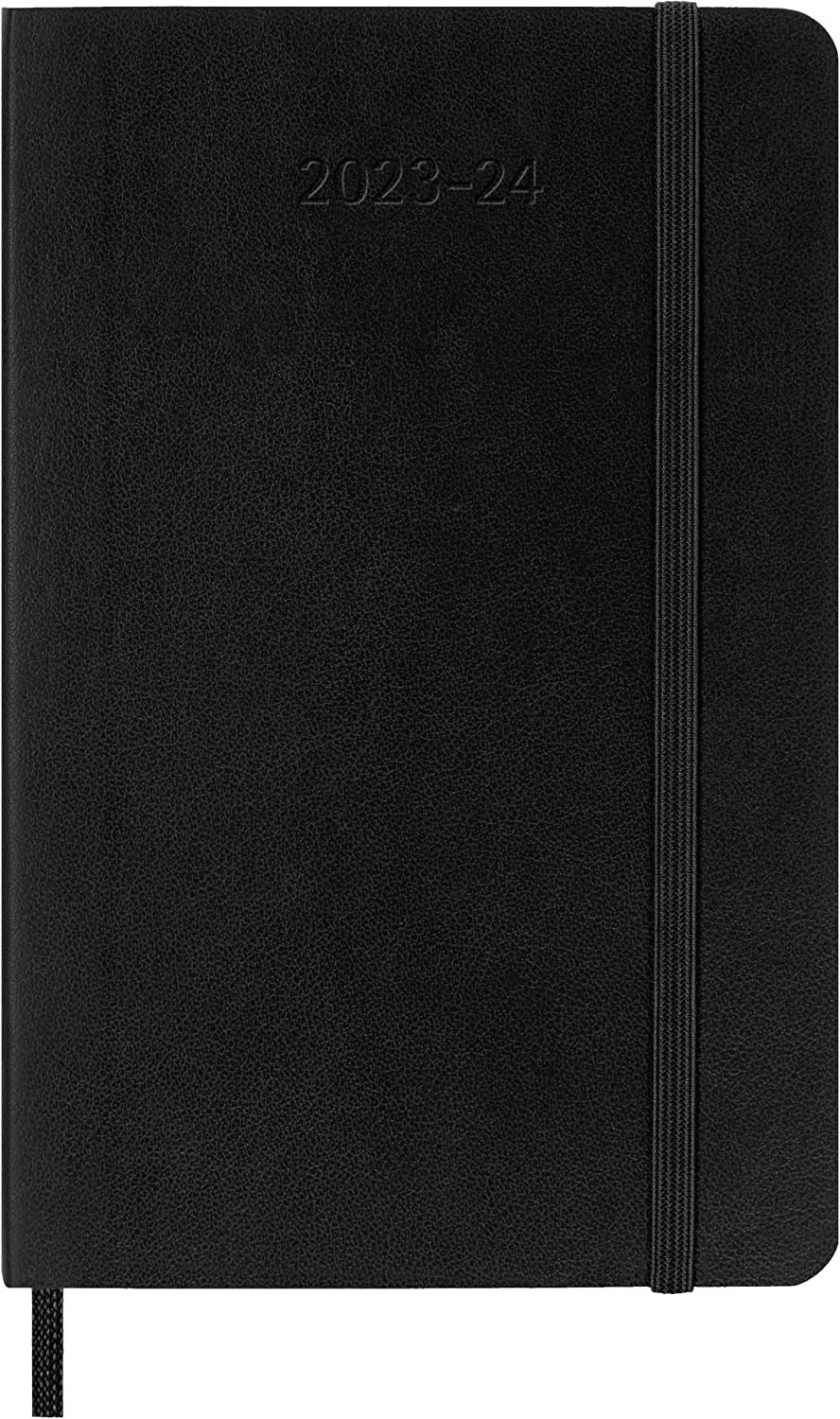 Moleskine 2023 / 2024 Diary 18-month Weekly 9 X 14cm Pocket Softcover Black  Weekly Planner Office Work School Home Organiser 