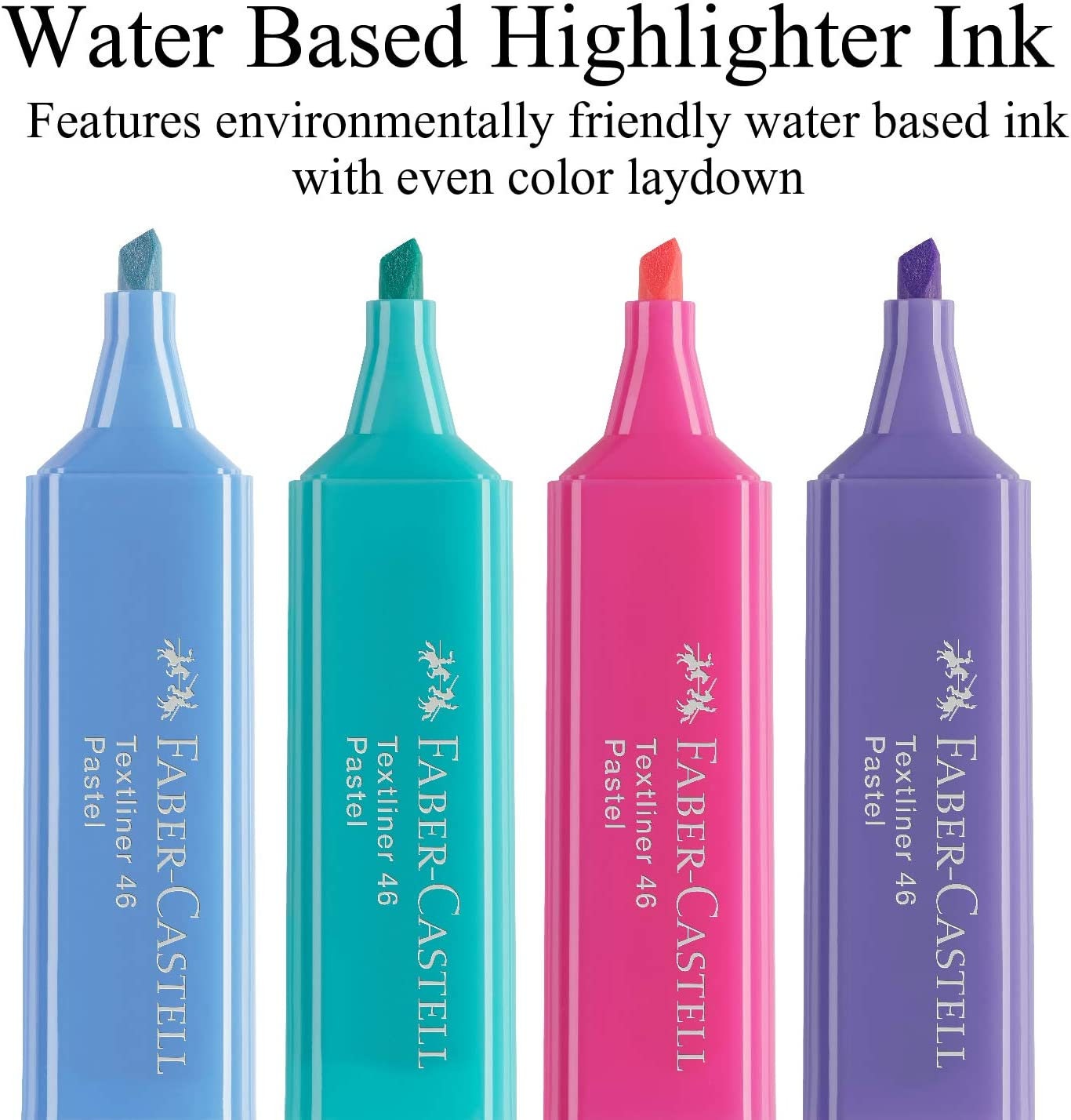 Rotulador Faber Castell fluorescente pastel textliner estuche 8 ud