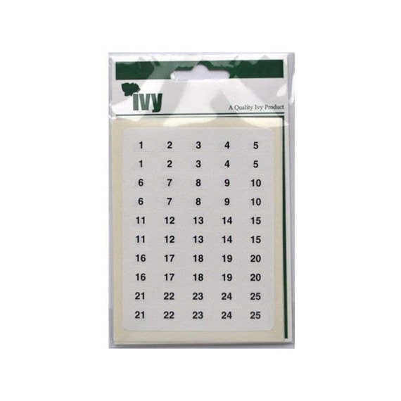 Self-adhesive Number Stickers Small Number Stickers Labels