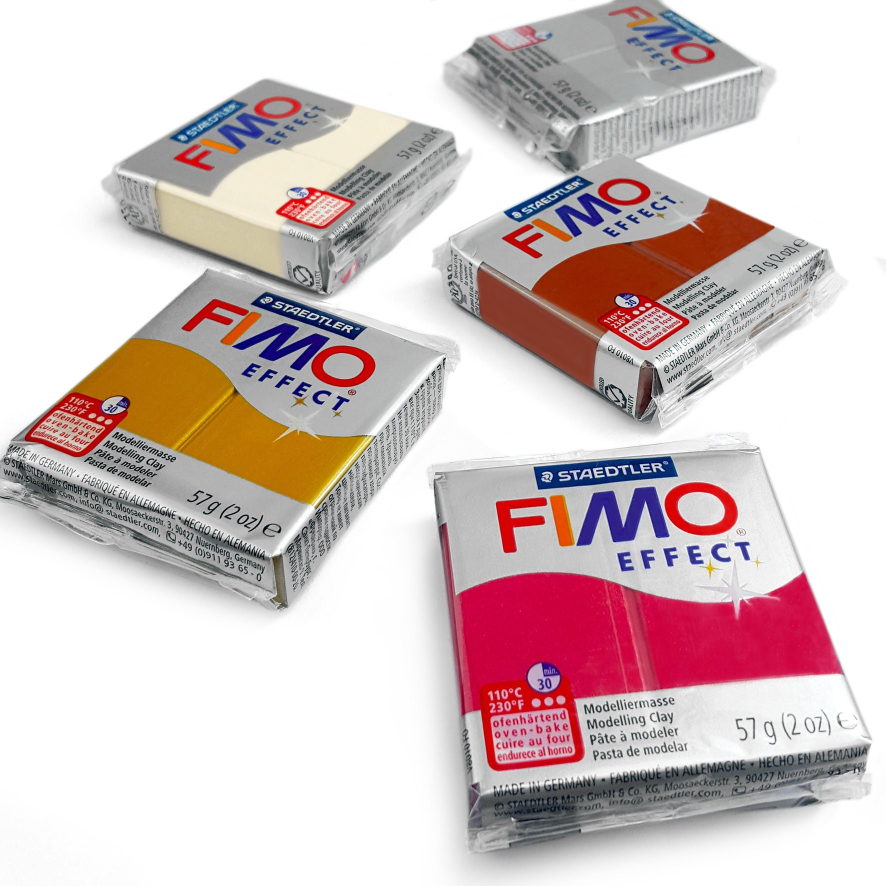 57g Buy 4 Get 1 Free FIMO Soft Polymer Oven Modelling Clay All 33 Colours 