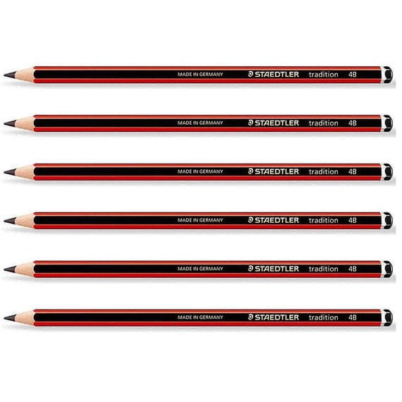 Staedtler Tradition Pencils [6 Pack] Grade - 4B