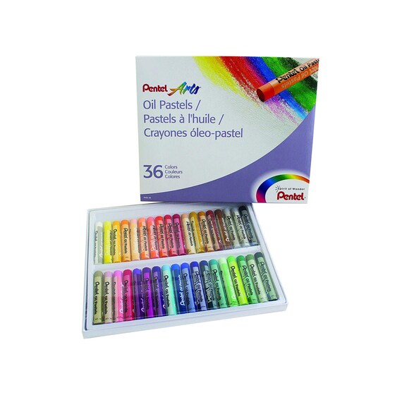 Pentel Oil Pastels 50 Colors Soft oil Pastels, Oil Pastels for Artists and  Kids, Oil Crayons