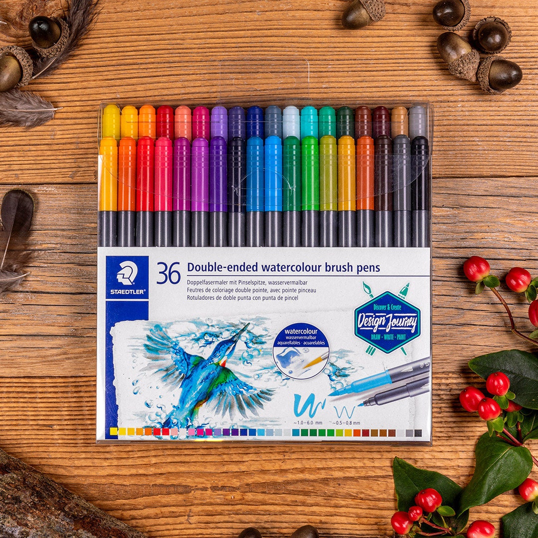 Staedtler® Double Ended Watercolor Brush Markers
