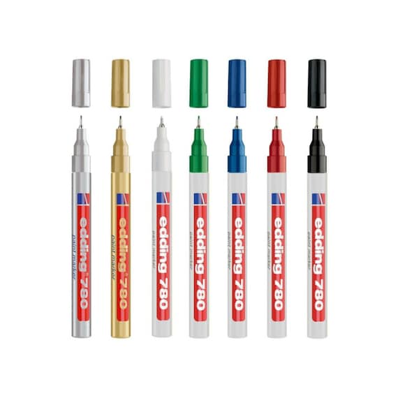 1x Edding 780 Paint Marker Pen Glass Metal Plastic Bullet Tip 0.8mm  Waterproof 