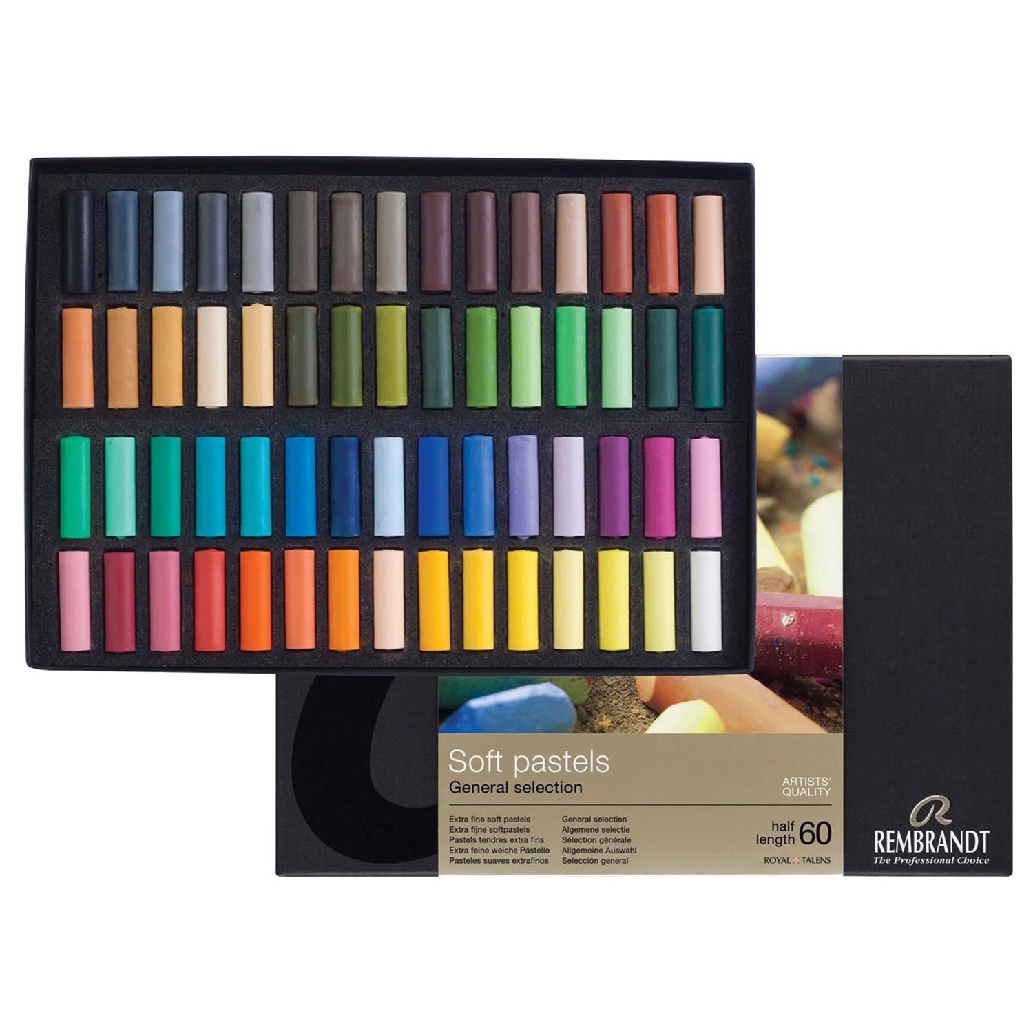 Soft pastel set General Selection Professional, 90 half pastels