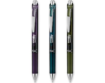 Pentel EnerGel XM Special Edition | Verschiedene Tintenfarben | 0.7mm Spitze | Einziehbarer Tintenroller | 54% Recycelt | BL77 A2