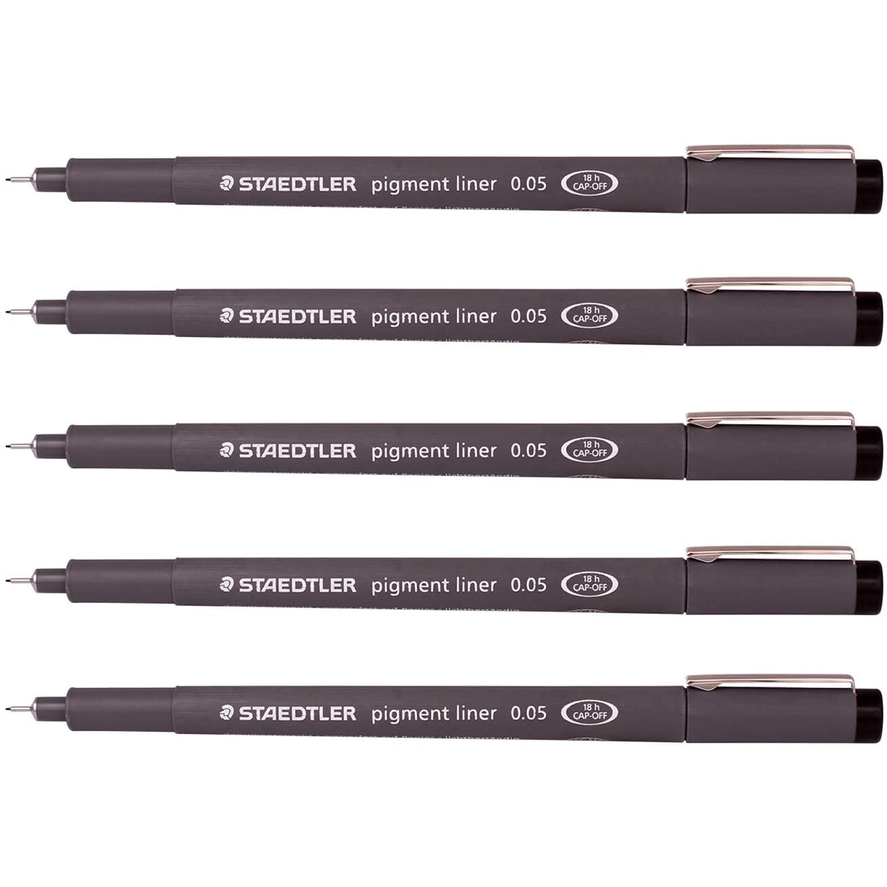 UNI PIN Drawing pen pigment liner black 0.05mm to 0.8mm [Set of 6]