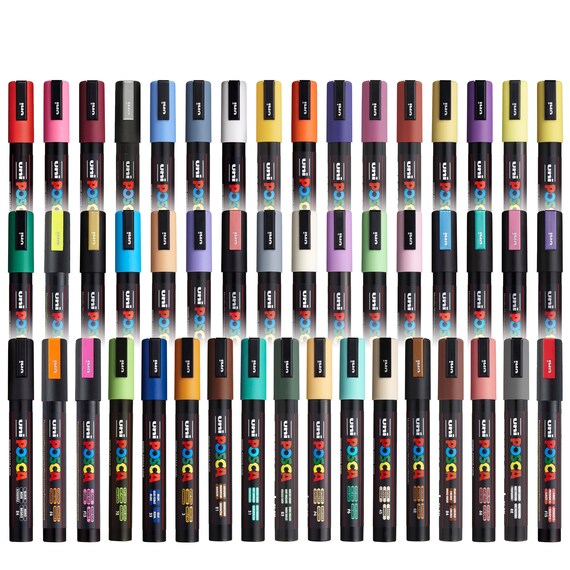 POSCA Medium PC5M Art Paint Marker Pens Drawing Drafting Etsy