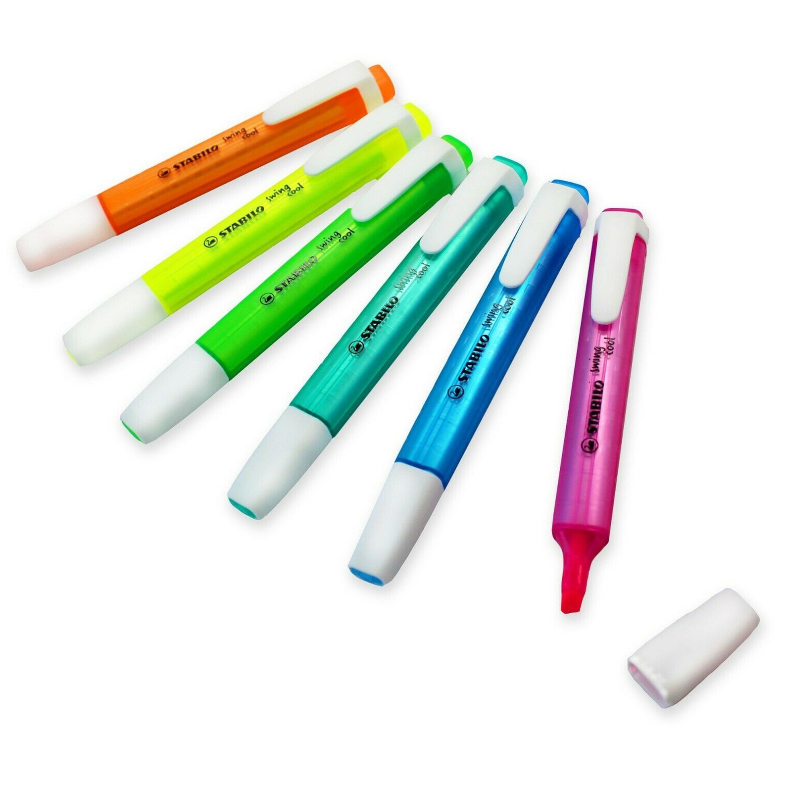 STABILO Swing Cool Highlighter Marker Pens 14mm Set of 6 Etsy