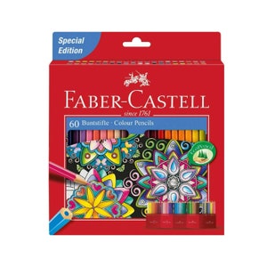 Faber-Castell Colouring Pencils - Assorted Colours - Pack of 60