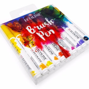 Feutre Bullet Journal, 24 Couleurs Stylo de Double Pointe, Watercolor Brush  Pen pour Dessin, Bullet Journal, Mandalas, Calligraphie (blanc) :  : Fournitures de bureau