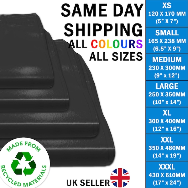 Black Mailing Postage Bags Large Opaque Strong Parcel Bag Packaging Shipping Mail Postal All Sizes Available Clothes Bags