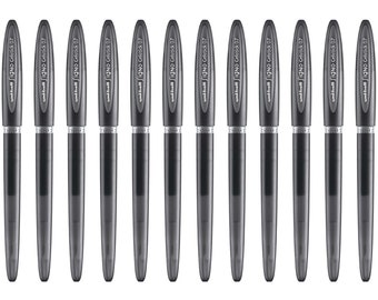Uni-ball UM170 SigNo Gel Stick Rollerball Pen - 0.7mm Tip - 0.5mm Line - Black Ink - Pack of 12