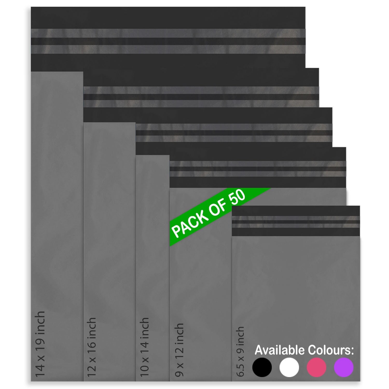 Enveloppe Plastique Expédition-Grand Format A4-Colis Vinted-X50