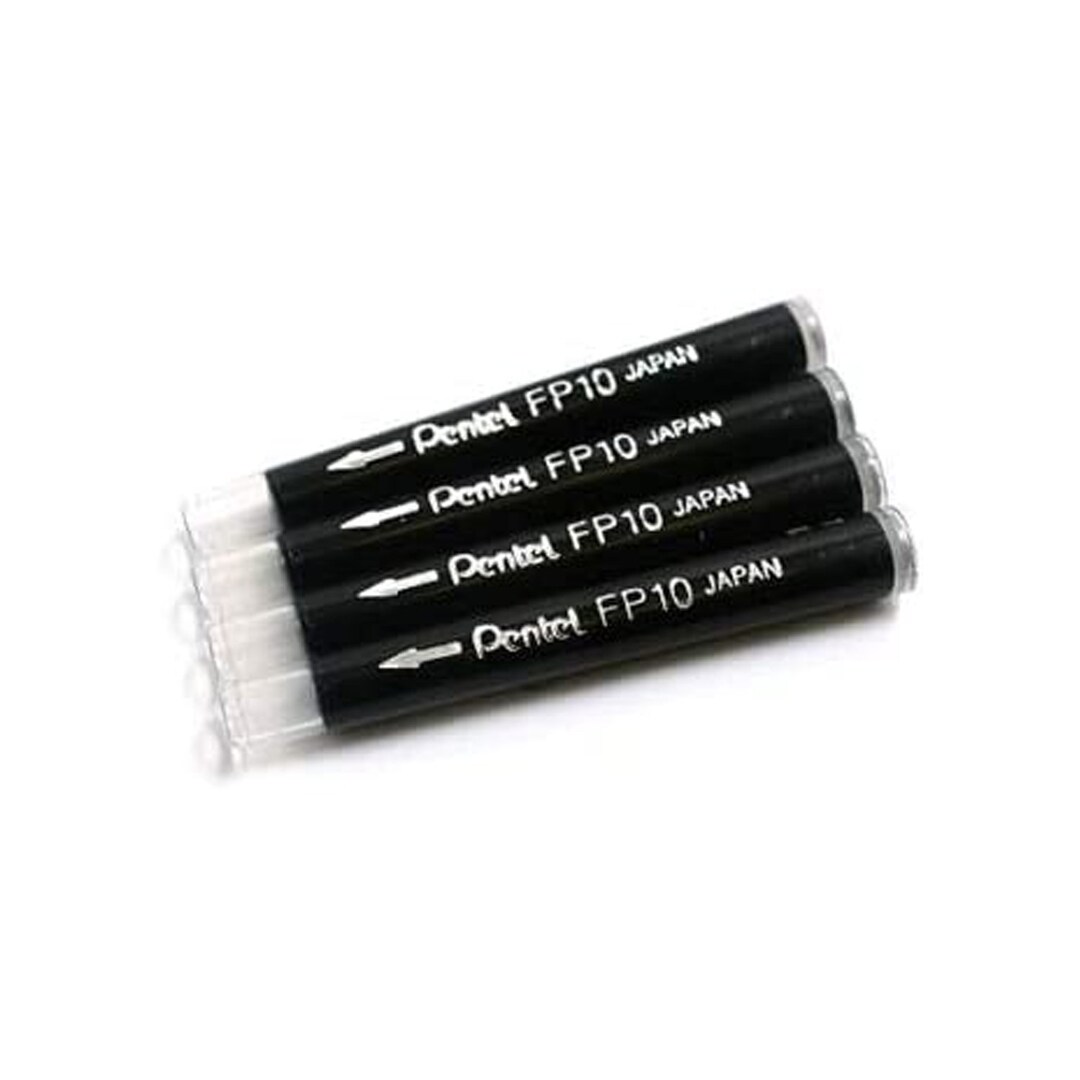 Pigment Ink Refills Pentel Brush Pen GFKP Brush Pen Cartridges Black