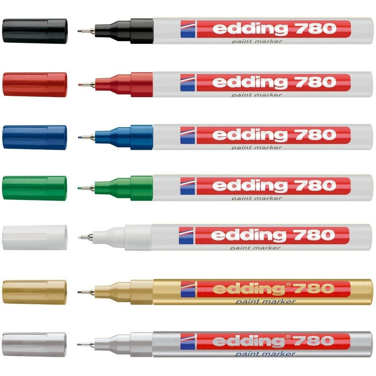 1x Edding 780 Paint Marker Pen Glass Metal Plastic Bullet Tip Etsy