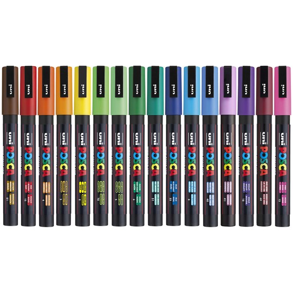 POSCA - PC-5M Full Spectrum Set of 16 Markers