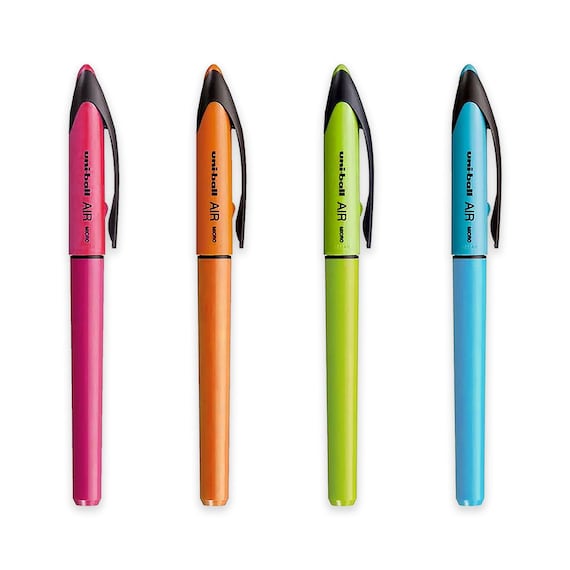 Uniball uniclick retractable ballpoint pen colour barrel liquid