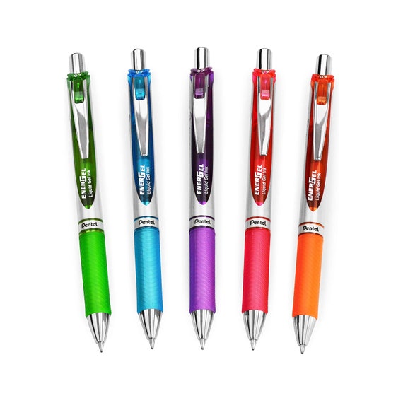 Pentel EnerGel XM BL77 Einziehbarer Flüssig Gel Gelschreiber 0,7mm 54%  Recycled Tropical 5er Set -  Österreich