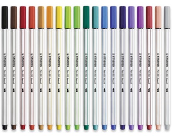 STABILO Pen 68 Brush Color Parade Set 20-colors 
