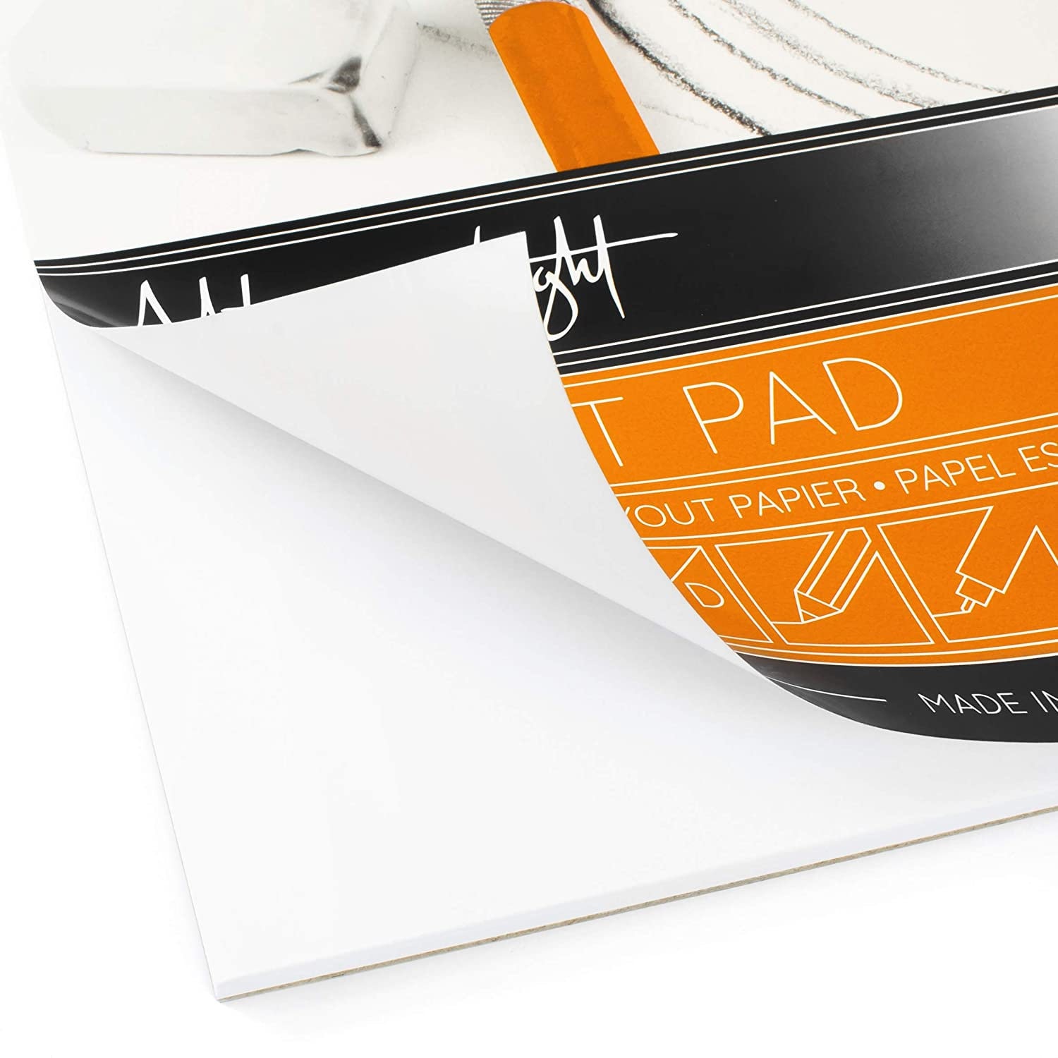 Blocco Grafico A3 Ashton And Wright - 60 Fogli A Quadretti Da 1/5/10 Mm, Carta 80 G/m² - Foto 12