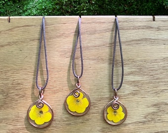 Real Buttercup Necklace
