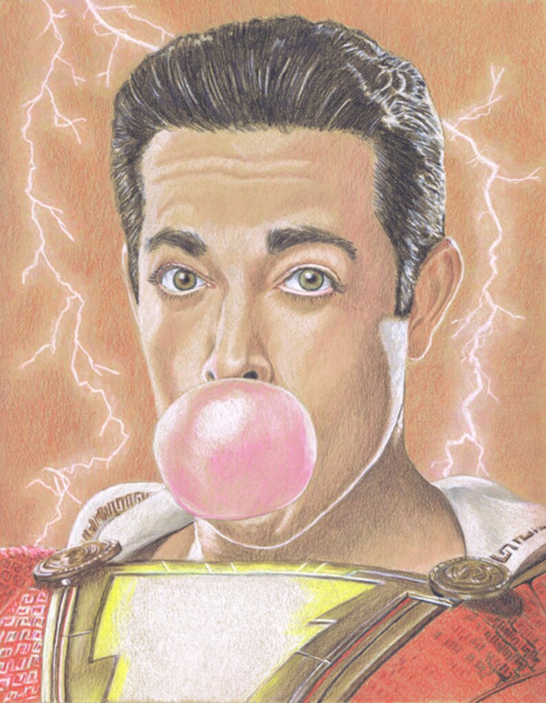 Pencil Drawing & Illustration Shazam! Hand-Drawn Colored Pencil Fan Art