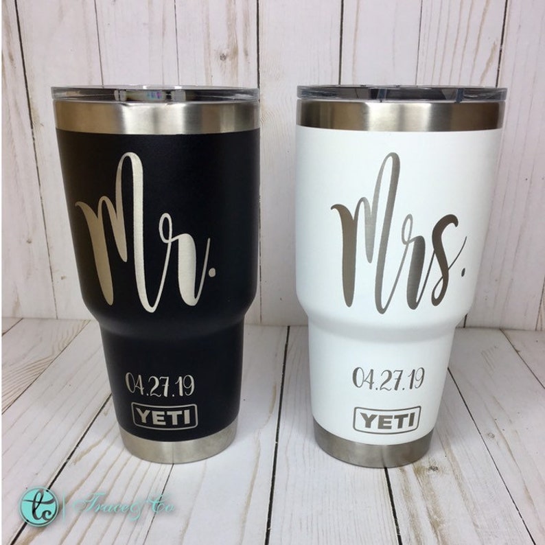mr and mrs yeti tumblers