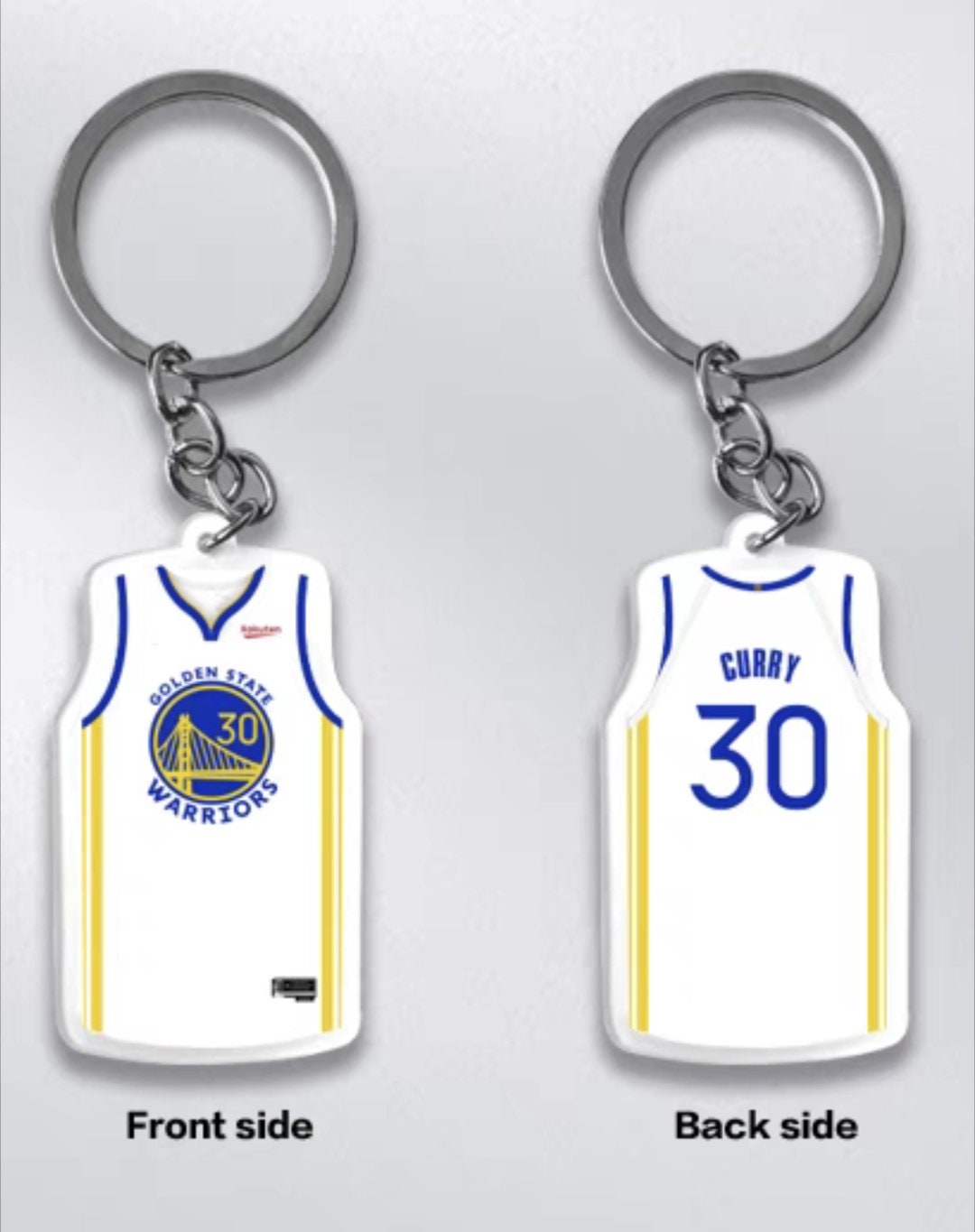 Personalized Golden State Warriors Keychain Custom Engraved 