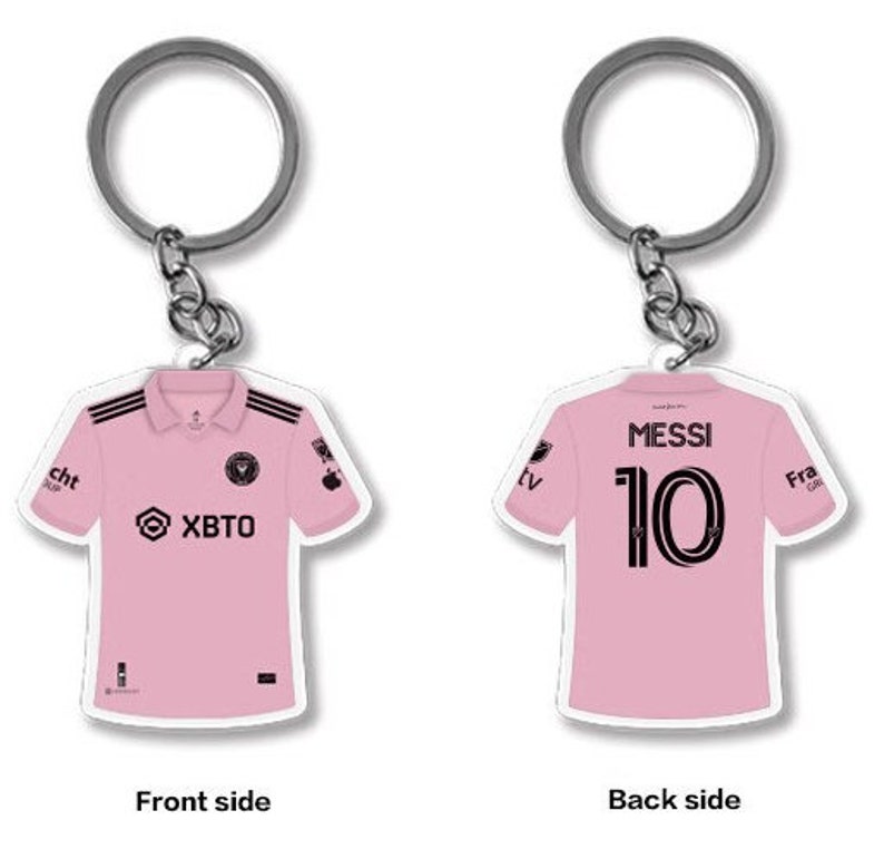 Lionel Messi World Cup Argentina National Team / Inter Miami Keyring Inter Miami