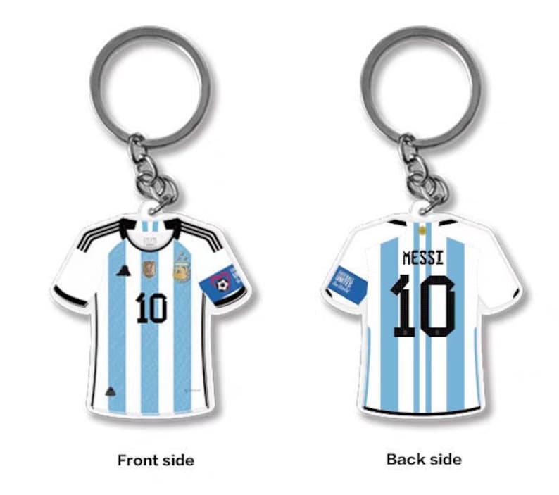 Lionel Messi World Cup Argentina National Team / Inter Miami Keyring World Cup Champion