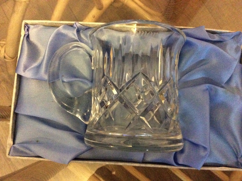 Vintage Edinburgh Lead Crystal Mug continental Colection Etsy Hong Kong