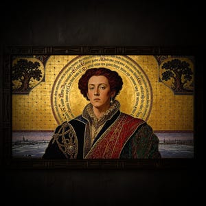 Queer Icon 4K TV Artwork • Of Orlando • LGBTQ2s Byzantine Story Art Printable Painting