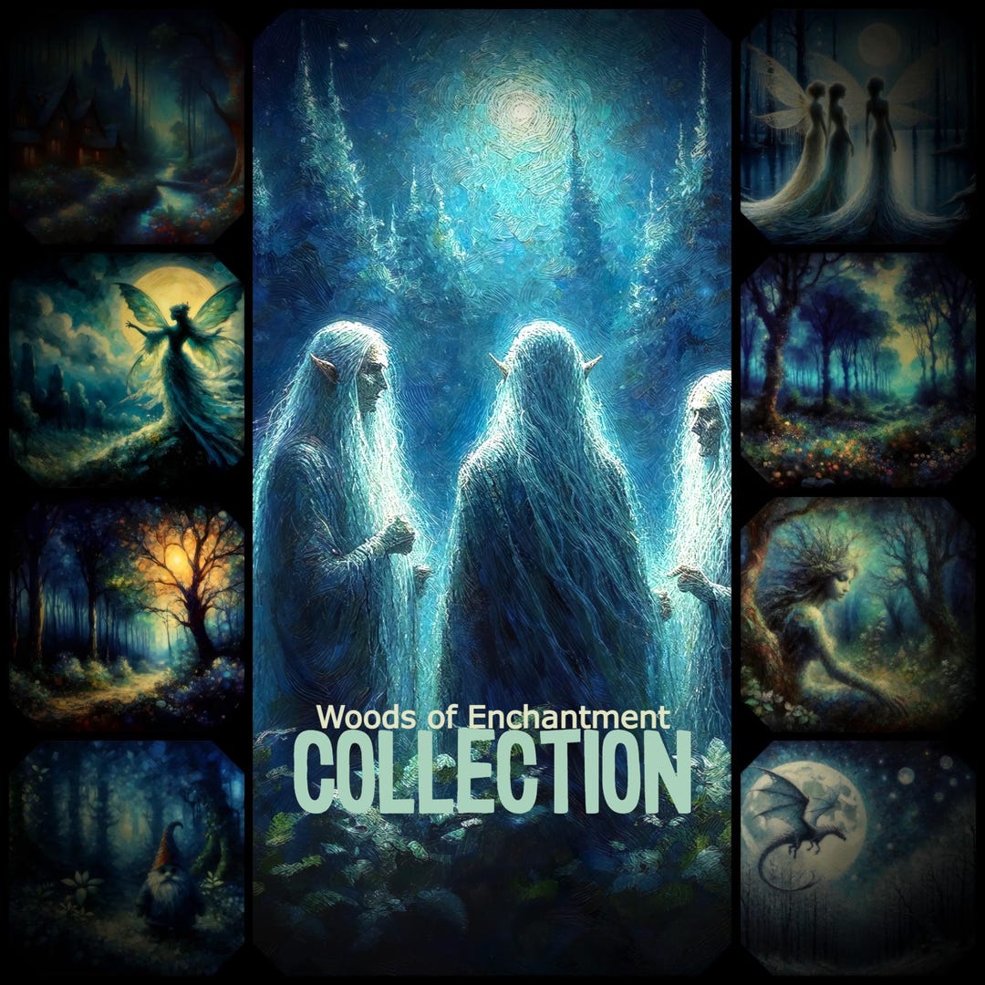 Woodland Creatures Mythology Bundle • Enchanted Forest Fantasy Art ...