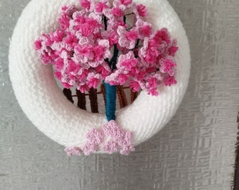 Cherry Blossom Door Wreath