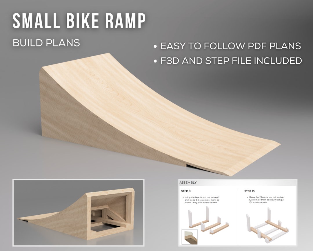 Small Bike Ramp Build Plans Instant PDF Download DIY Skateboard BMX Ramp Woodworking Plan Etsy