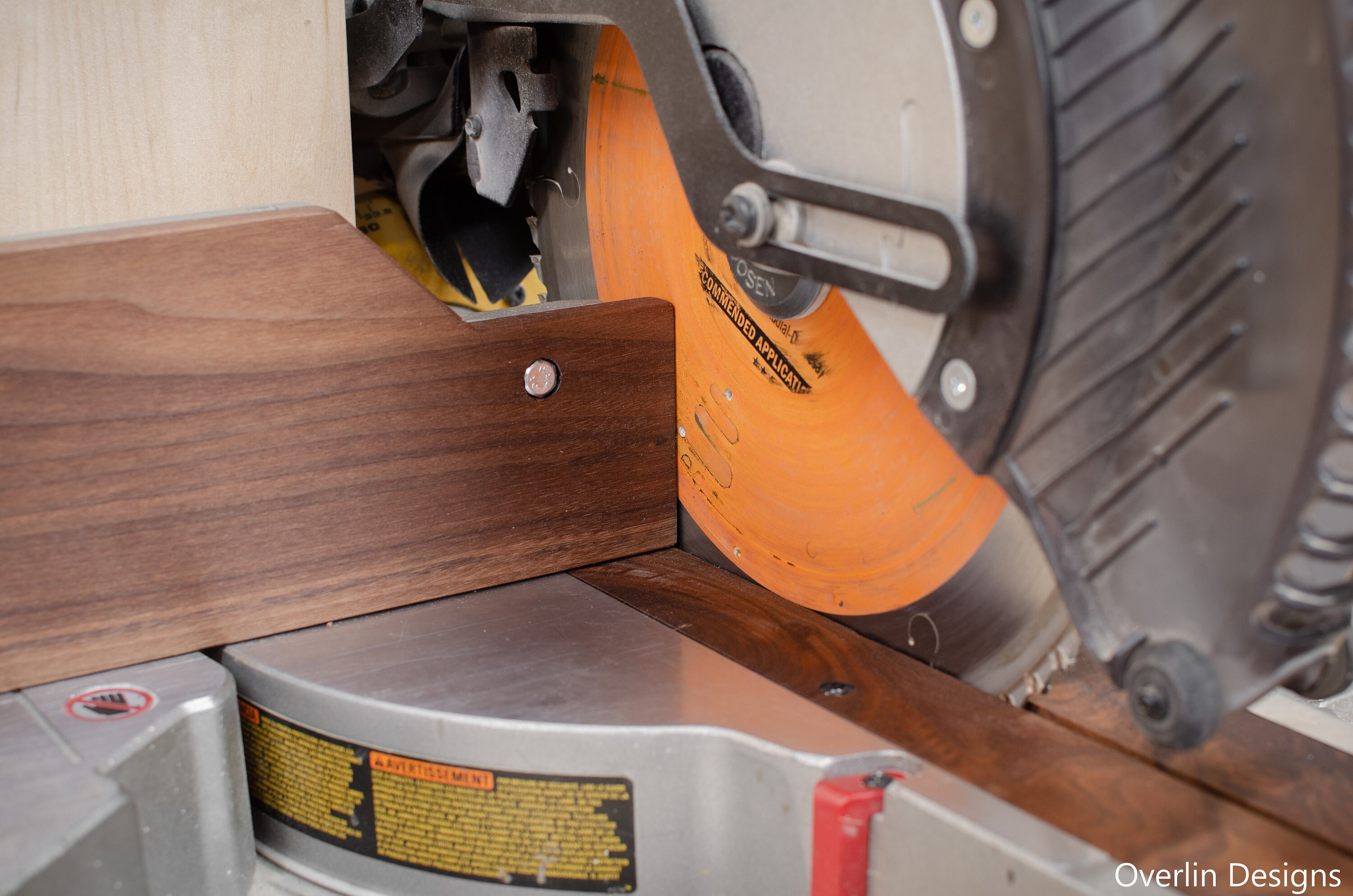 Black Walnut Zeroclearance Fence for Dewalt 12 Sliding Etsy