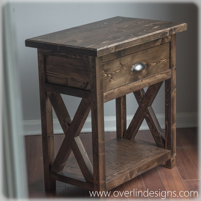 Rustic Farmhouse Nightstand Etsy