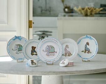 Personalized Baby Plate - Elephant
