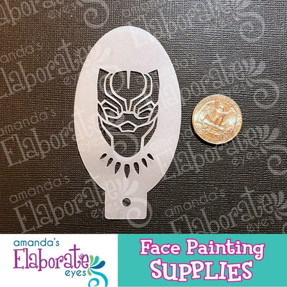 BLACK CAT MAN - Face Painting Stencil (Mini)